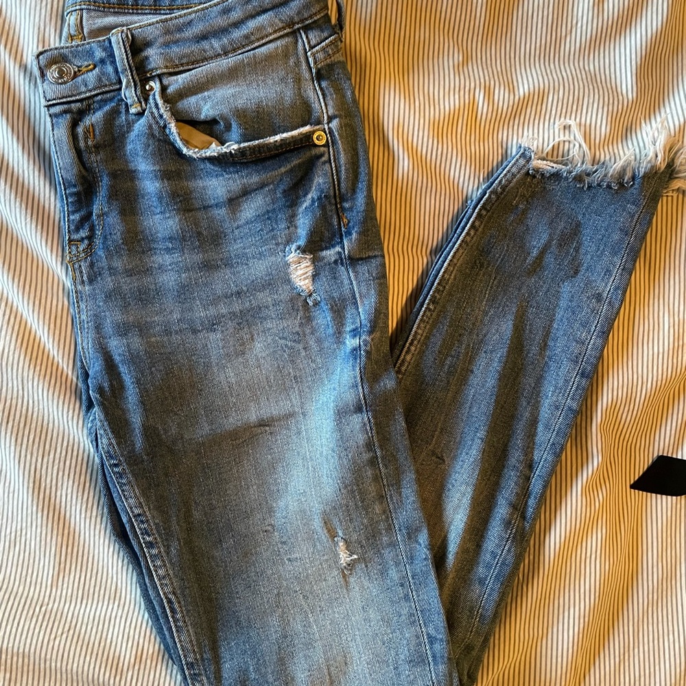 Zara jeans with holes